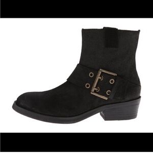 Nine West Kassy Boots - Black Suede Leather